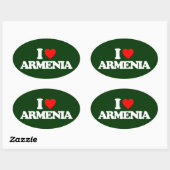 IK HOOR VAN ARMENIË OVALE STICKER (Vel)