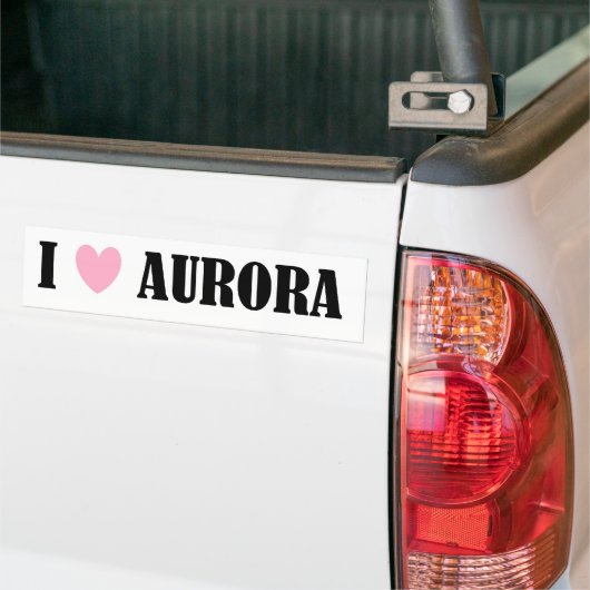 IK HOOR VAN AURORA BUMPERSTICKER (Op Truck)