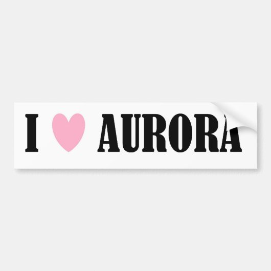 IK HOOR VAN AURORA BUMPERSTICKER (Voorkant)