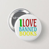 IK HOOR VAN BANNBOEKEN RONDE BUTTON 5,7 CM (Voorkant /achterkant)