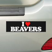 IK HOOR VAN BEAVERS BUMPERSTICKER (Op auto)
