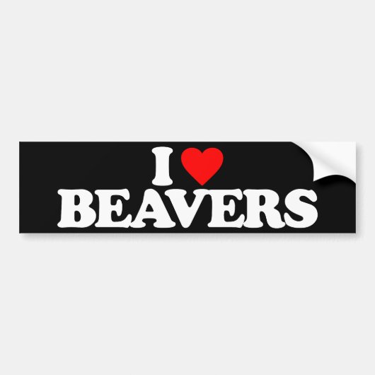 IK HOOR VAN BEAVERS BUMPERSTICKER (Voorkant)