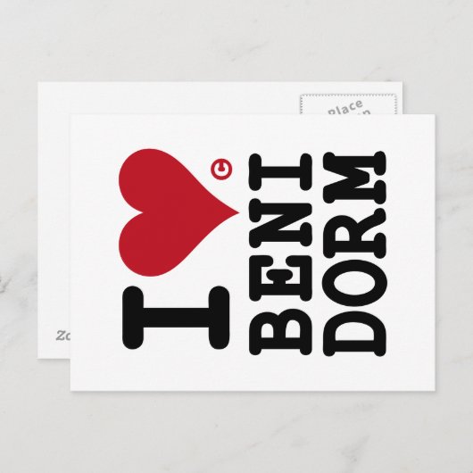 IK HOOR VAN BENIDORM Custom Postal Briefkaart (Voorkant / Achterkant)