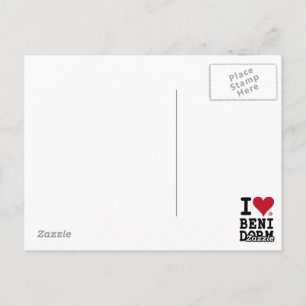 IK HOOR VAN BENIDORM Custom Postal Briefkaart