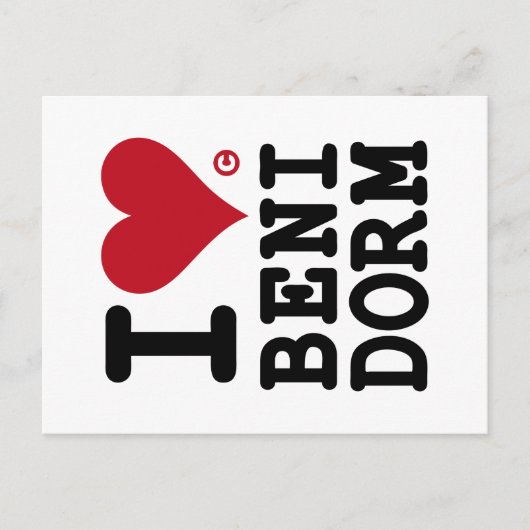 IK HOOR VAN BENIDORM Custom Postal Briefkaart (Voorkant)