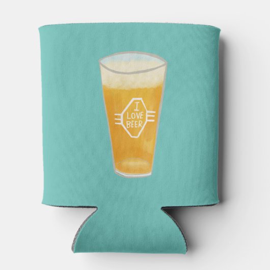 IK HOOR VAN BIER-illustratie AANPASSING IT Blikjeskoeler (Achterkant)