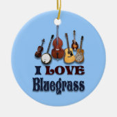 IK HOOR VAN BLUEGRASS KERAMISCH ORNAMENT (Voorkant)