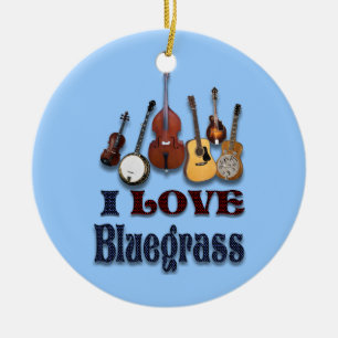 IK HOOR VAN BLUEGRASS KERAMISCH ORNAMENT
