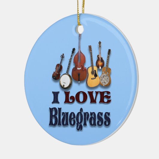 IK HOOR VAN BLUEGRASS KERAMISCH ORNAMENT (Links)