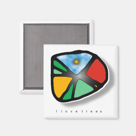 IK HOOR VAN BOMEN MAGNEET (Voorkant / Achterkant)