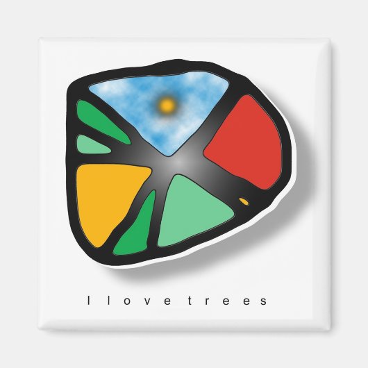 IK HOOR VAN BOMEN MAGNEET (Voorkant)