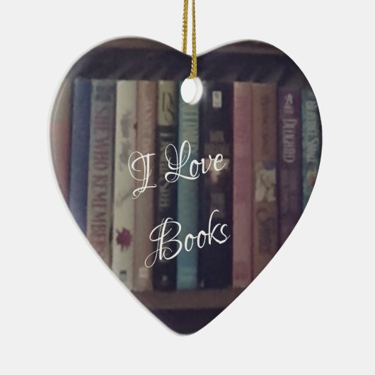 IK HOOR VAN BOOKS HEART ORNAMENT (Rechts)