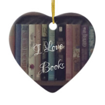 IK HOOR VAN BOOKS HEART ORNAMENT