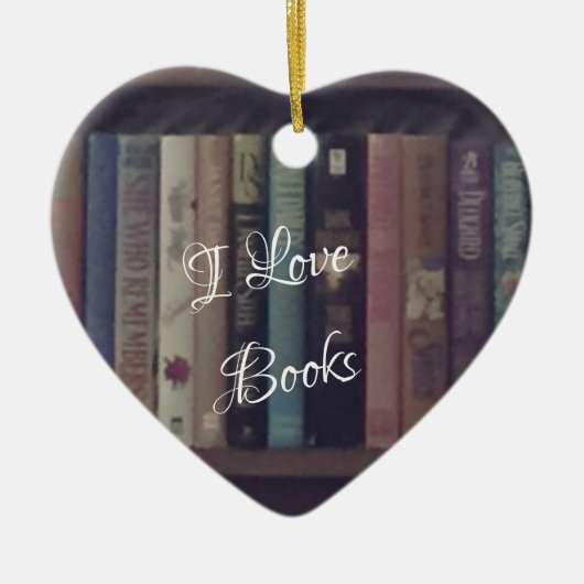 IK HOOR VAN BOOKS HEART ORNAMENT (Voorkant)