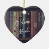 IK HOOR VAN BOOKS HEART ORNAMENT (Achterkant)