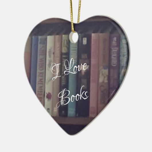 IK HOOR VAN BOOKS HEART ORNAMENT (Links)