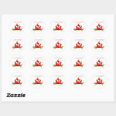 IK HOOR VAN CAMPING RONDE STICKER (Vel)