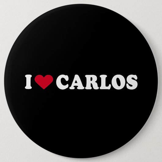 IK HOOR VAN CARLOS RONDE BUTTON 6,0 CM (Voorkant)