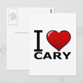 IK HOOR VAN CARY, NC - NOORD CAROLINA BRIEFKAART (Voorkant / Achterkant)