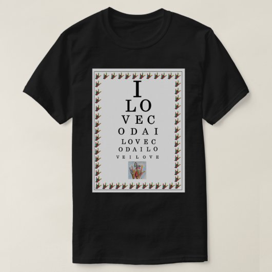 IK HOOR VAN CODA Ooggrafiek T-shirt (Design voorkant)