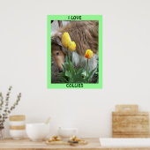 IK HOOR VAN COLLIES POSTER (Keuken)