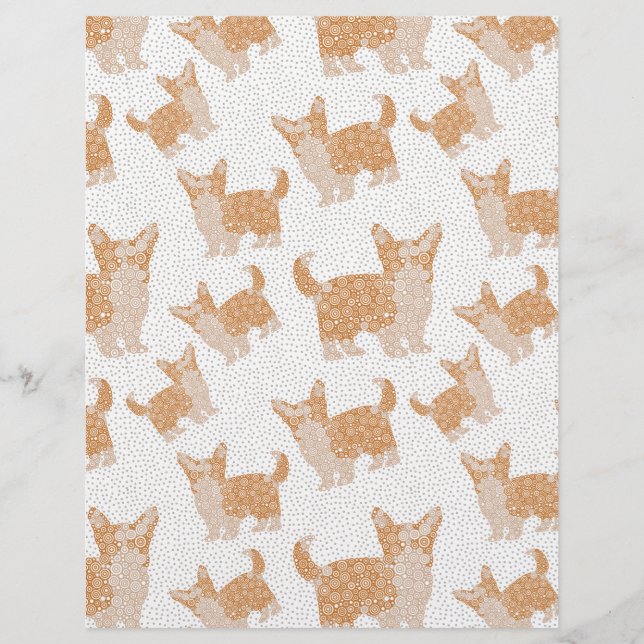 IK HOOR VAN CORGIS Scrapbook Paper (Voorkant)