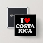 IK HOOR VAN COSTA RICA VIERKANTE BUTTON 5,1 CM (Voorkant /achterkant)