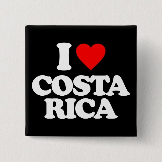 IK HOOR VAN COSTA RICA VIERKANTE BUTTON 5,1 CM (Voorkant)