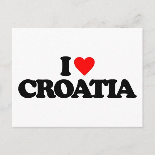 IK HOOR VAN CROATIË BRIEFKAART (Voorkant)