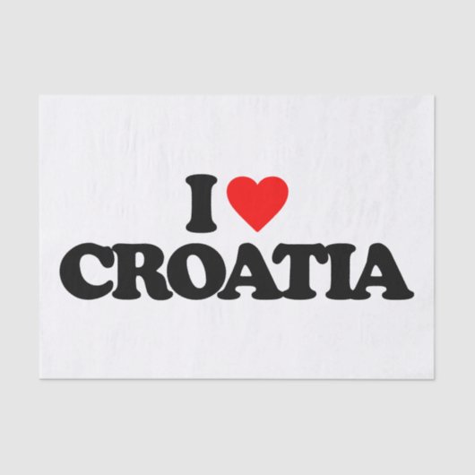 IK HOOR VAN CROATIË TISSUEPAPIER (Voorkant)