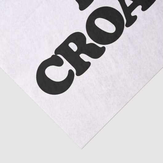 IK HOOR VAN CROATIË TISSUEPAPIER (Detail)