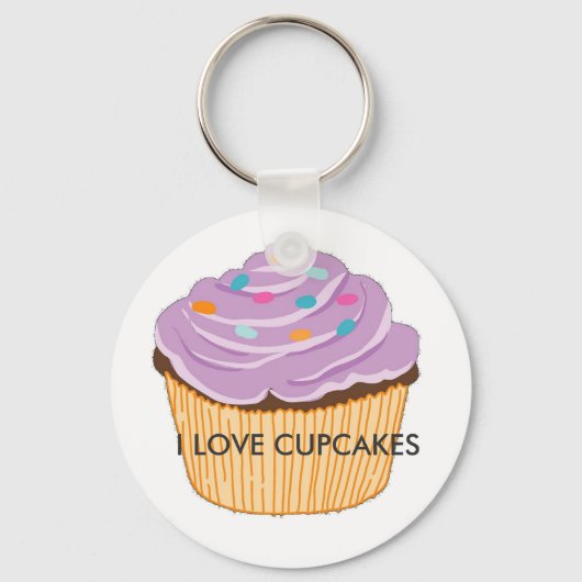 IK HOOR VAN CUPCAKES SLEUTELHANGER (Voorkant)