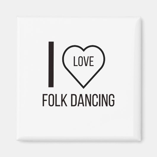 IK HOOR VAN DANCING MAGNEET (Voorkant)