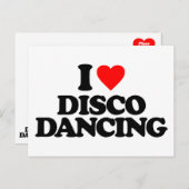 IK HOOR VAN DISCO DANCING BRIEFKAART (Voorkant / Achterkant)