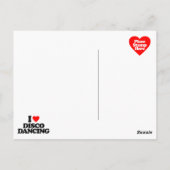 IK HOOR VAN DISCO DANCING BRIEFKAART (Achterkant)