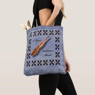 IK HOOR VAN DULCIMER MUSIC TOTE BAG