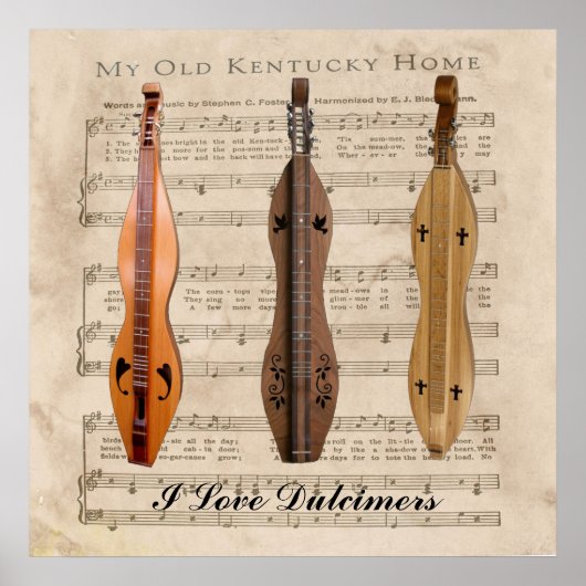 IK HOOR VAN DULCIMERS* POSTER (Voorkant)