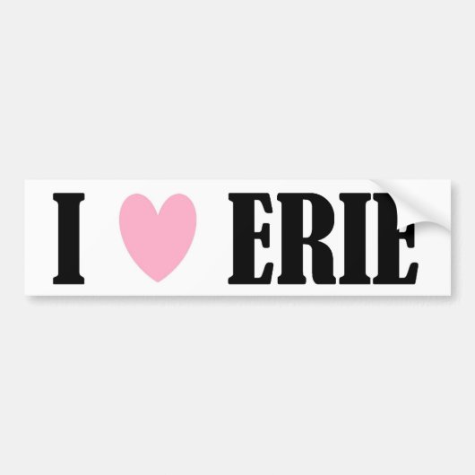 IK HOOR VAN ERIE-BUMPERSTICKER BUMPERSTICKER (Voorkant)