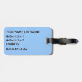 IK HOOR VAN EUROPA AANgepast bagagelabel (Achterkant horizontaal)