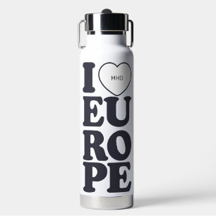 IK HOOR VAN EUROPA-aangepast monogram Waterfles