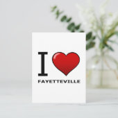 IK HOOR VAN FAYETTEVILLE, NC - NOORD CAROLINA BRIEFKAART (Staand voorkant)