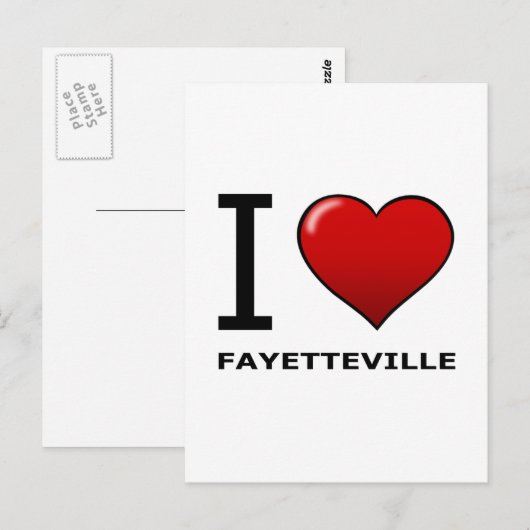 IK HOOR VAN FAYETTEVILLE, NC - NOORD CAROLINA BRIEFKAART (Voorkant / Achterkant)
