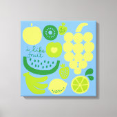 IK HOOR VAN FRUIT Canvas Print (Voorkant)