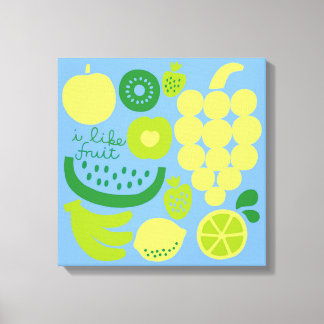 IK HOOR VAN FRUIT Canvas Print