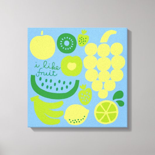 IK HOOR VAN FRUIT Canvas Print (Voorkant)