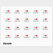 IK HOOR VAN GEOCACHING RONDE STICKER (Vel)