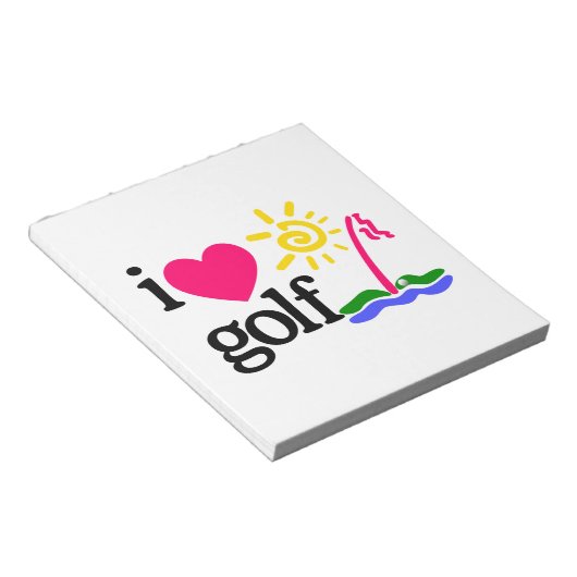 IK HOOR VAN GOlF Notitieblok (Schuin)
