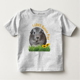 IK HOOR VAN Guinee-Varkens Zonnebloemen, aangepast Kinder Shirts