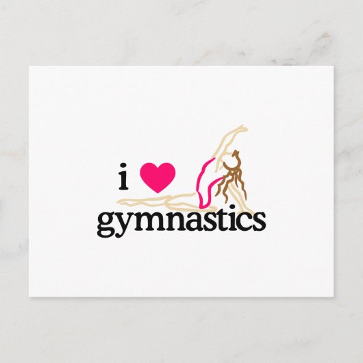 IK HOOR VAN GYMNASTICA BRIEFKAART (Voorkant)