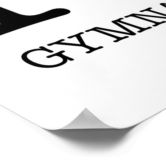 IK HOOR VAN GYMNASTICA POSTER (Hoek)